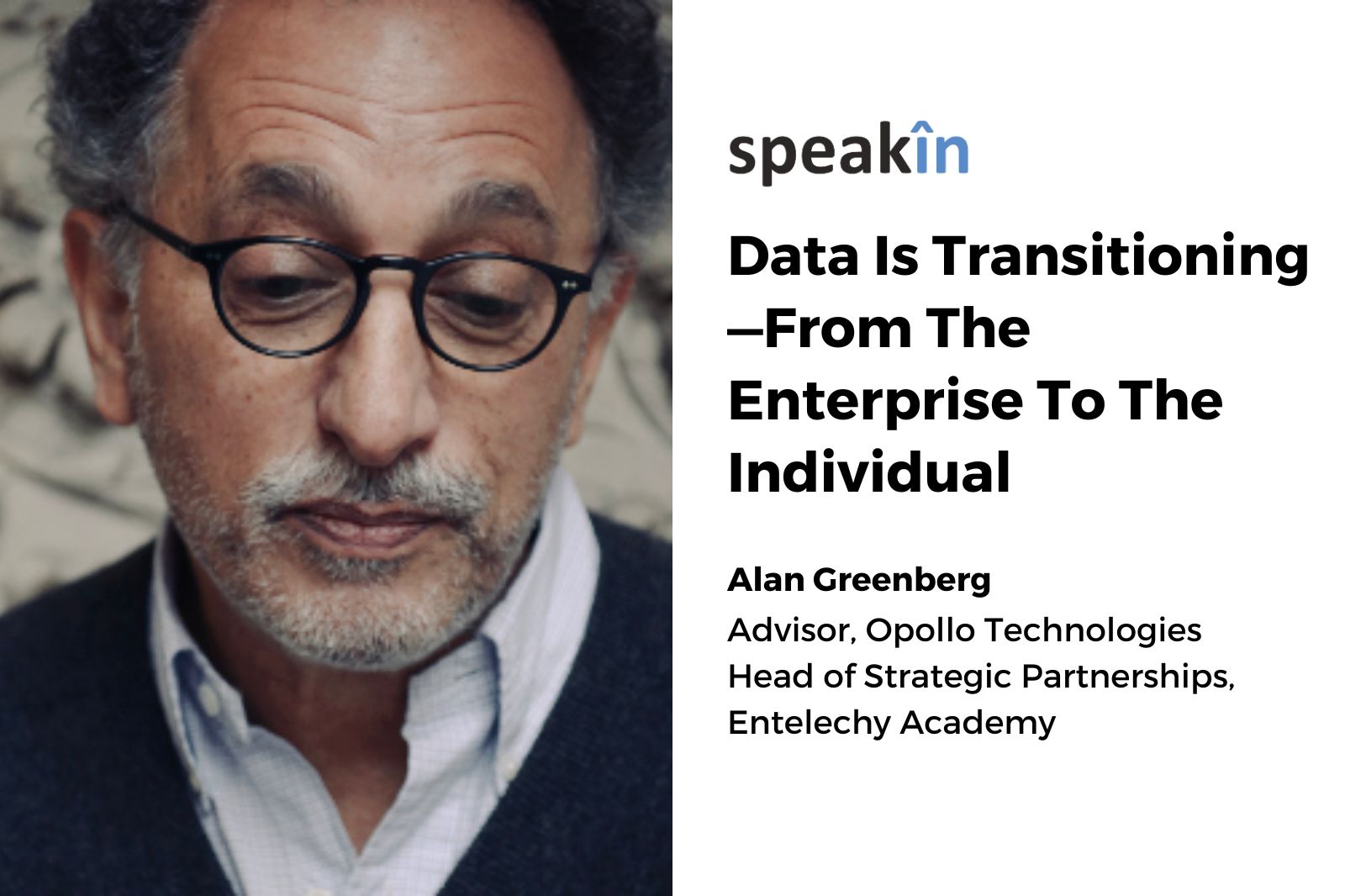 Data Is Transitioning—From The Enterprise To The Individual
