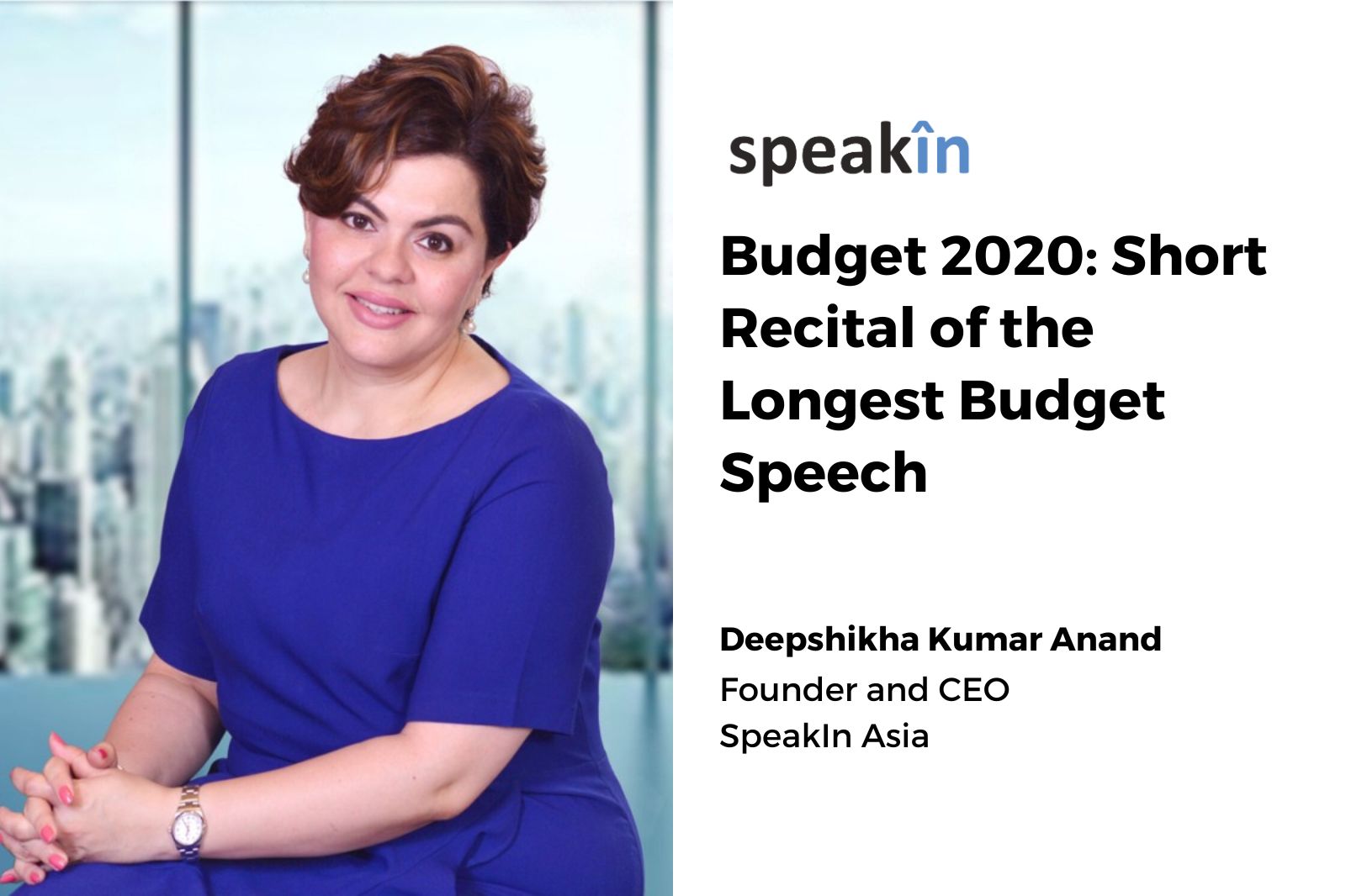 Budget 2020: Short Recital of the Longest Budget Speech