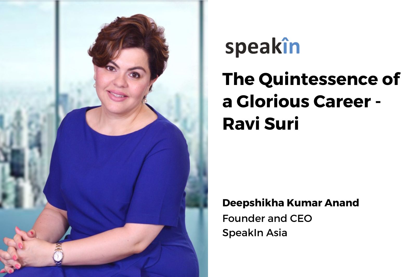 The Quintessence of a Glorious Career - Ravi Suri