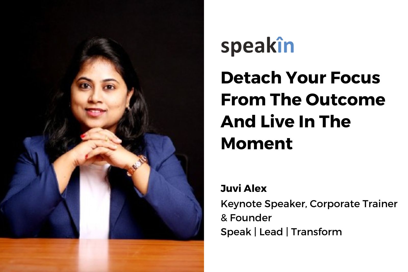 Detach Your Focus From The Outcome And Live In The Moment