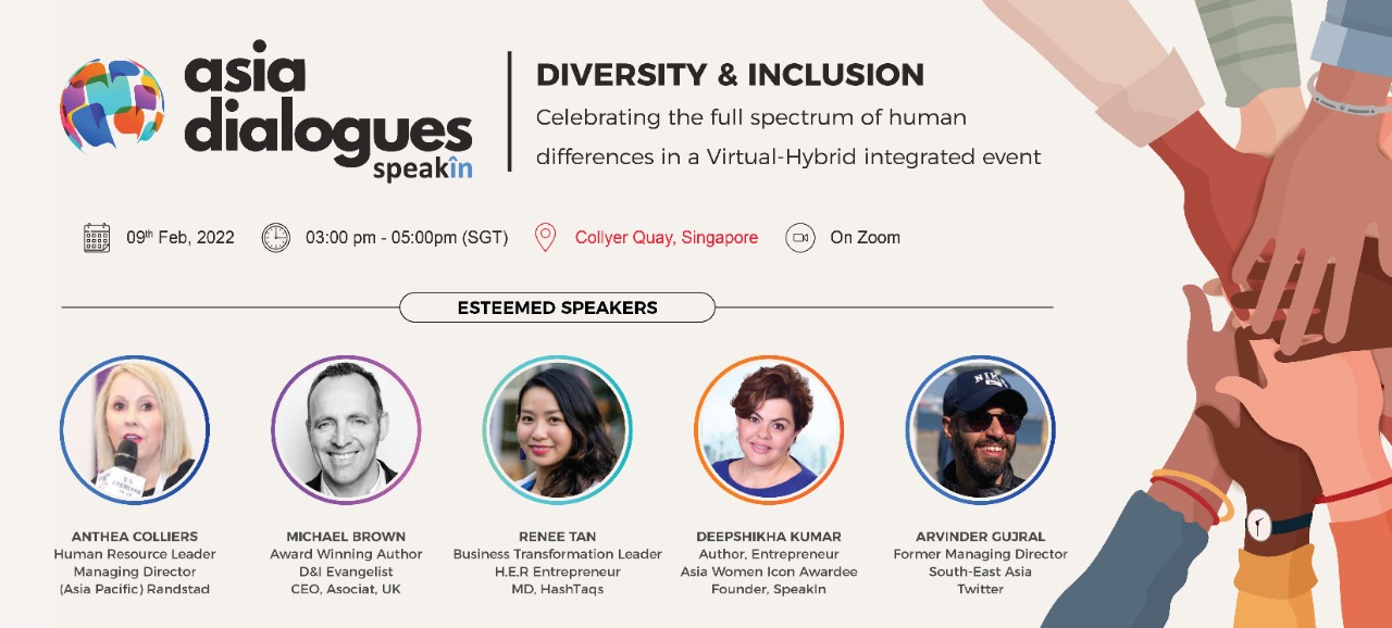 SpeakIn’s Asia Dialogues launches in Singapore; to enable discussion and thought leadership on  diversity, ESG and more