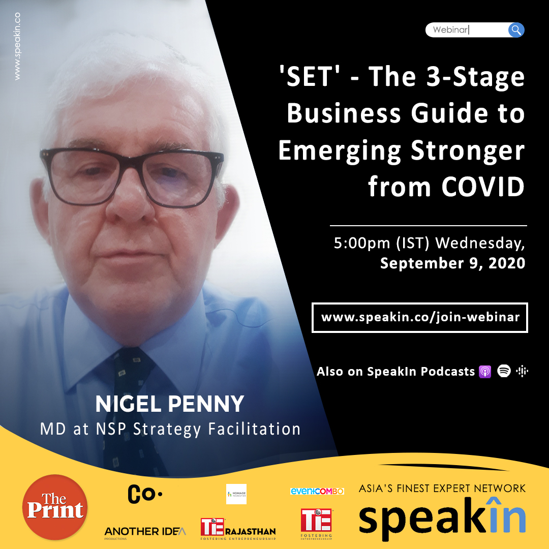 'SET' - The 3-Stage Business Guide to Emerging Stronger from COVID