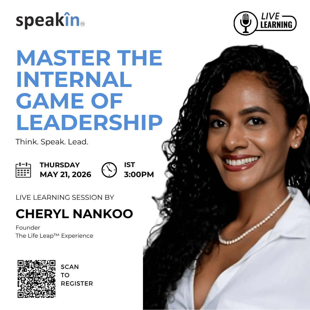 Master the Internal Game of Leadership : Think. Speak. Lead.