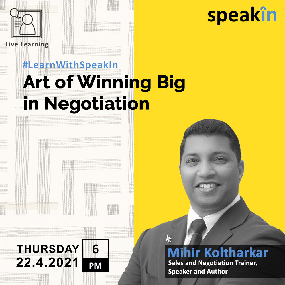 Art Of Winning Big In Negotiation