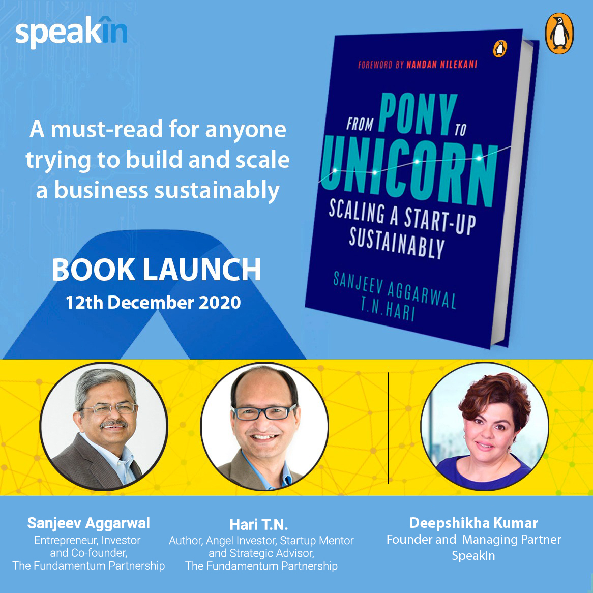 From Pony to Unicorn - Book Launch with SpeakIn