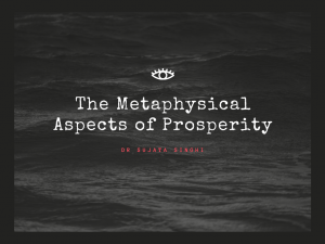 Motivational Speakers on Metaphysical aspects of prosperity