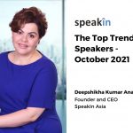 The Top Trending Speakers – October 2021