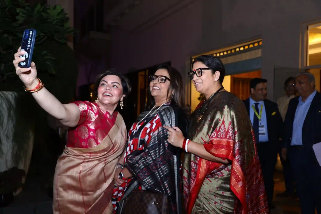 Union Minister Smriti Irani and Journalist Navika Kumar at Speakin Conclave 2023